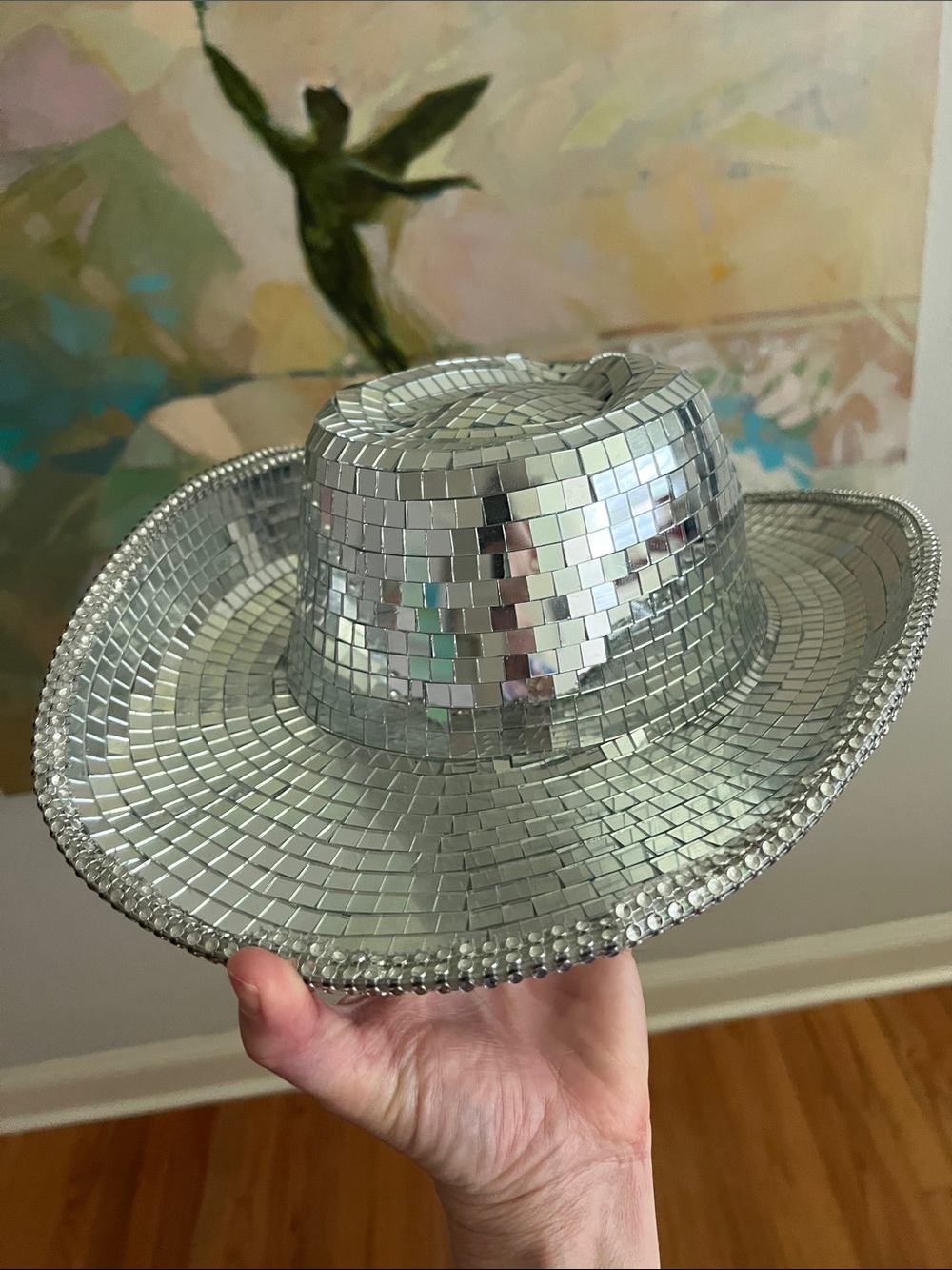Mirrored Disco Ball Cowboy Hat